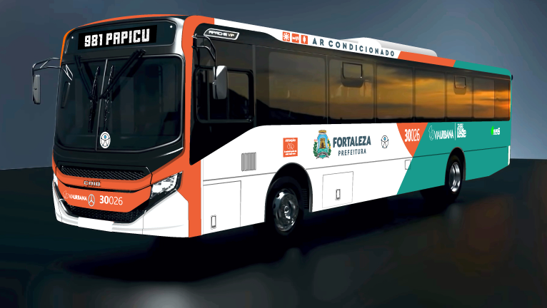 Fortaleza amplia frota de ônibus com mais de 20 veículos novos em 2026